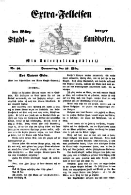 Extra-Felleisen (Würzburger Stadt- und Landbote) Donnerstag 28. März 1867