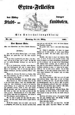 Extra-Felleisen (Würzburger Stadt- und Landbote) Sonntag 31. März 1867