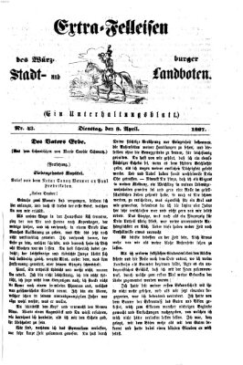 Extra-Felleisen (Würzburger Stadt- und Landbote) Dienstag 9. April 1867