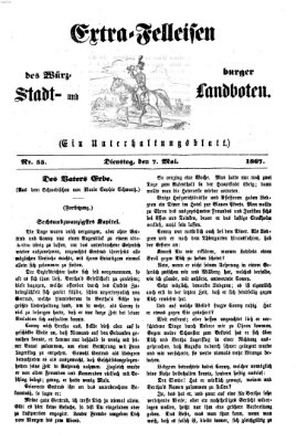 Extra-Felleisen (Würzburger Stadt- und Landbote) Dienstag 7. Mai 1867