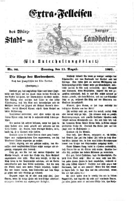 Extra-Felleisen (Würzburger Stadt- und Landbote) Sonntag 11. August 1867