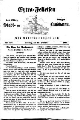 Extra-Felleisen (Würzburger Stadt- und Landbote) Sonntag 20. Oktober 1867