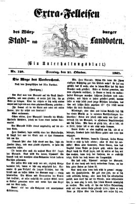 Extra-Felleisen (Würzburger Stadt- und Landbote) Sonntag 27. Oktober 1867