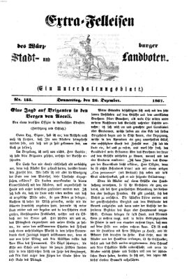 Extra-Felleisen (Würzburger Stadt- und Landbote) Donnerstag 26. Dezember 1867