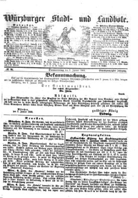 Würzburger Stadt- und Landbote Donnerstag 9. Januar 1868