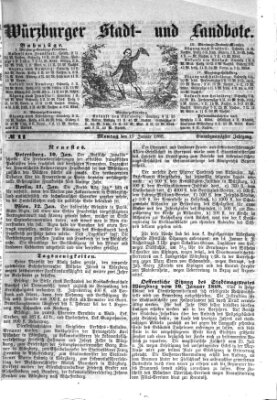 Würzburger Stadt- und Landbote Montag 13. Januar 1868