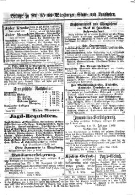 Würzburger Stadt- und Landbote Freitag 17. Januar 1868