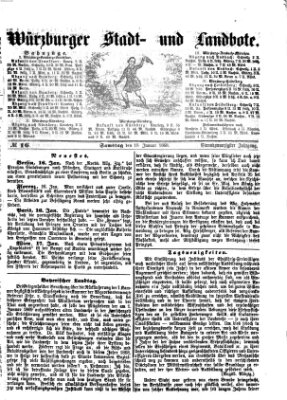 Würzburger Stadt- und Landbote Samstag 18. Januar 1868