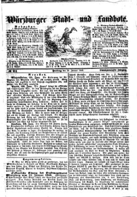 Würzburger Stadt- und Landbote Freitag 24. Januar 1868