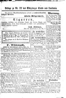 Würzburger Stadt- und Landbote Samstag 25. Januar 1868