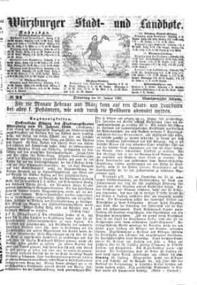 Würzburger Stadt- und Landbote Dienstag 28. Januar 1868