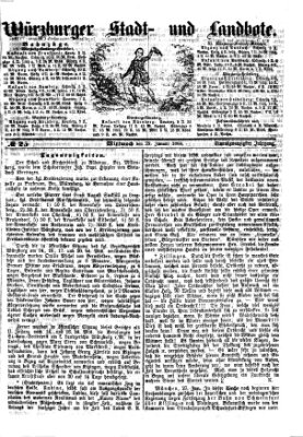 Würzburger Stadt- und Landbote Mittwoch 29. Januar 1868