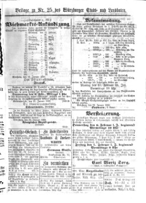 Würzburger Stadt- und Landbote Mittwoch 29. Januar 1868