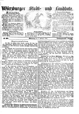 Würzburger Stadt- und Landbote Montag 3. Februar 1868