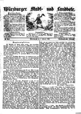 Würzburger Stadt- und Landbote Mittwoch 5. Februar 1868