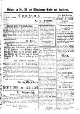 Würzburger Stadt- und Landbote Mittwoch 5. Februar 1868