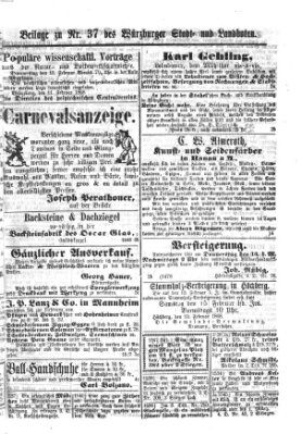 Würzburger Stadt- und Landbote Mittwoch 12. Februar 1868