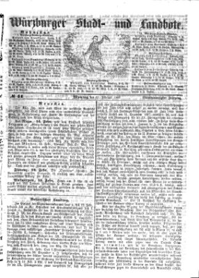 Würzburger Stadt- und Landbote Montag 17. Februar 1868