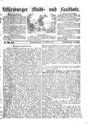 Würzburger Stadt- und Landbote Donnerstag 20. Februar 1868