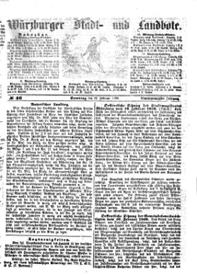 Würzburger Stadt- und Landbote Samstag 22. Februar 1868