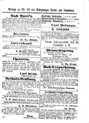 Würzburger Stadt- und Landbote Mittwoch 4. März 1868