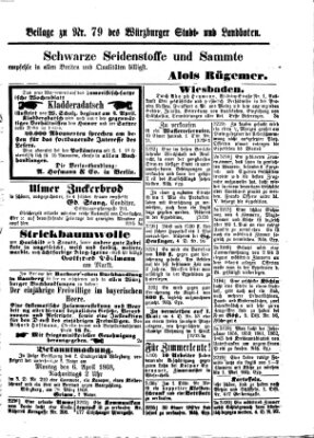 Würzburger Stadt- und Landbote Dienstag 31. März 1868