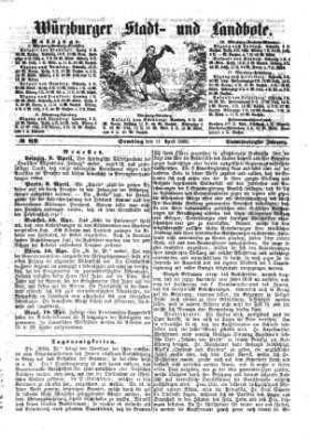 Würzburger Stadt- und Landbote Samstag 11. April 1868