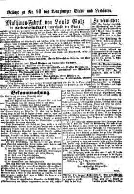 Würzburger Stadt- und Landbote Donnerstag 16. April 1868