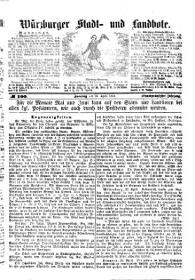 Würzburger Stadt- und Landbote Freitag 24. April 1868