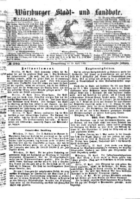 Würzburger Stadt- und Landbote Donnerstag 30. April 1868