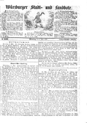 Würzburger Stadt- und Landbote Montag 4. Mai 1868