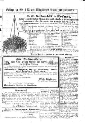 Würzburger Stadt- und Landbote Samstag 9. Mai 1868