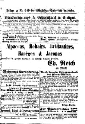 Würzburger Stadt- und Landbote Samstag 16. Mai 1868