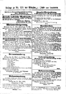 Würzburger Stadt- und Landbote Dienstag 19. Mai 1868