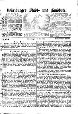 Würzburger Stadt- und Landbote Samstag 23. Mai 1868