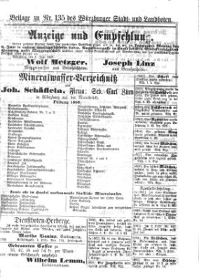 Würzburger Stadt- und Landbote Donnerstag 4. Juni 1868