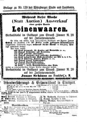 Würzburger Stadt- und Landbote Dienstag 9. Juni 1868