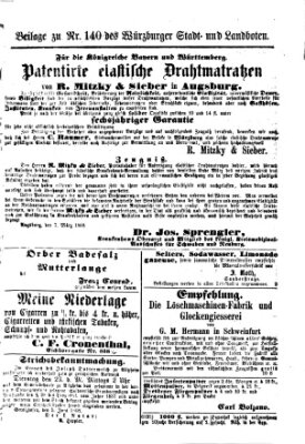 Würzburger Stadt- und Landbote Mittwoch 10. Juni 1868