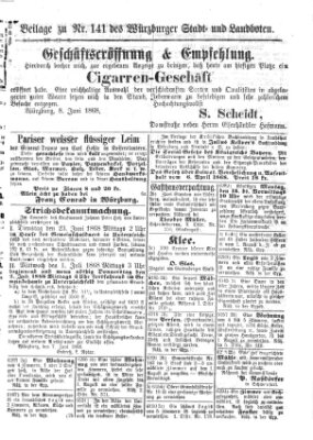 Würzburger Stadt- und Landbote Freitag 12. Juni 1868