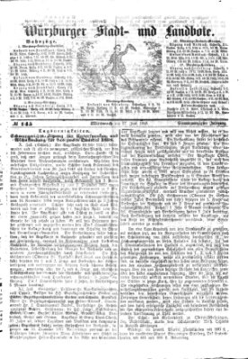 Würzburger Stadt- und Landbote Mittwoch 17. Juni 1868