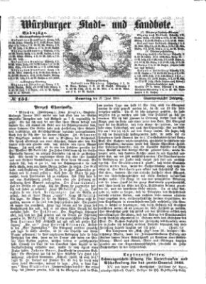 Würzburger Stadt- und Landbote Samstag 27. Juni 1868