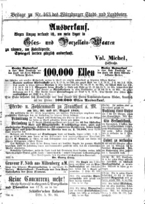 Würzburger Stadt- und Landbote Mittwoch 8. Juli 1868