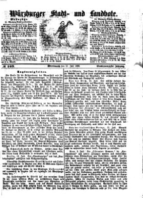 Würzburger Stadt- und Landbote Mittwoch 15. Juli 1868