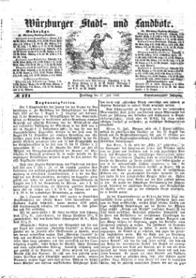 Würzburger Stadt- und Landbote Freitag 17. Juli 1868