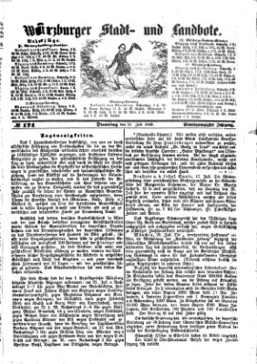 Würzburger Stadt- und Landbote Dienstag 21. Juli 1868