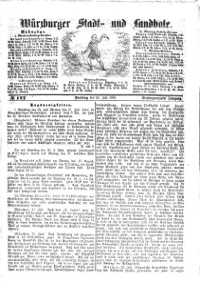 Würzburger Stadt- und Landbote Freitag 24. Juli 1868