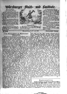 Würzburger Stadt- und Landbote Donnerstag 30. Juli 1868