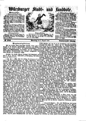 Würzburger Stadt- und Landbote Montag 3. August 1868