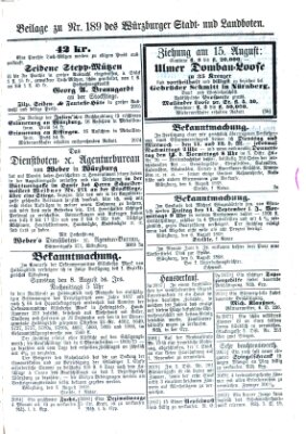 Würzburger Stadt- und Landbote Freitag 7. August 1868