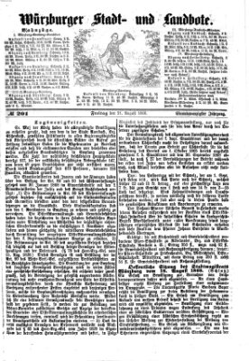 Würzburger Stadt- und Landbote Freitag 21. August 1868